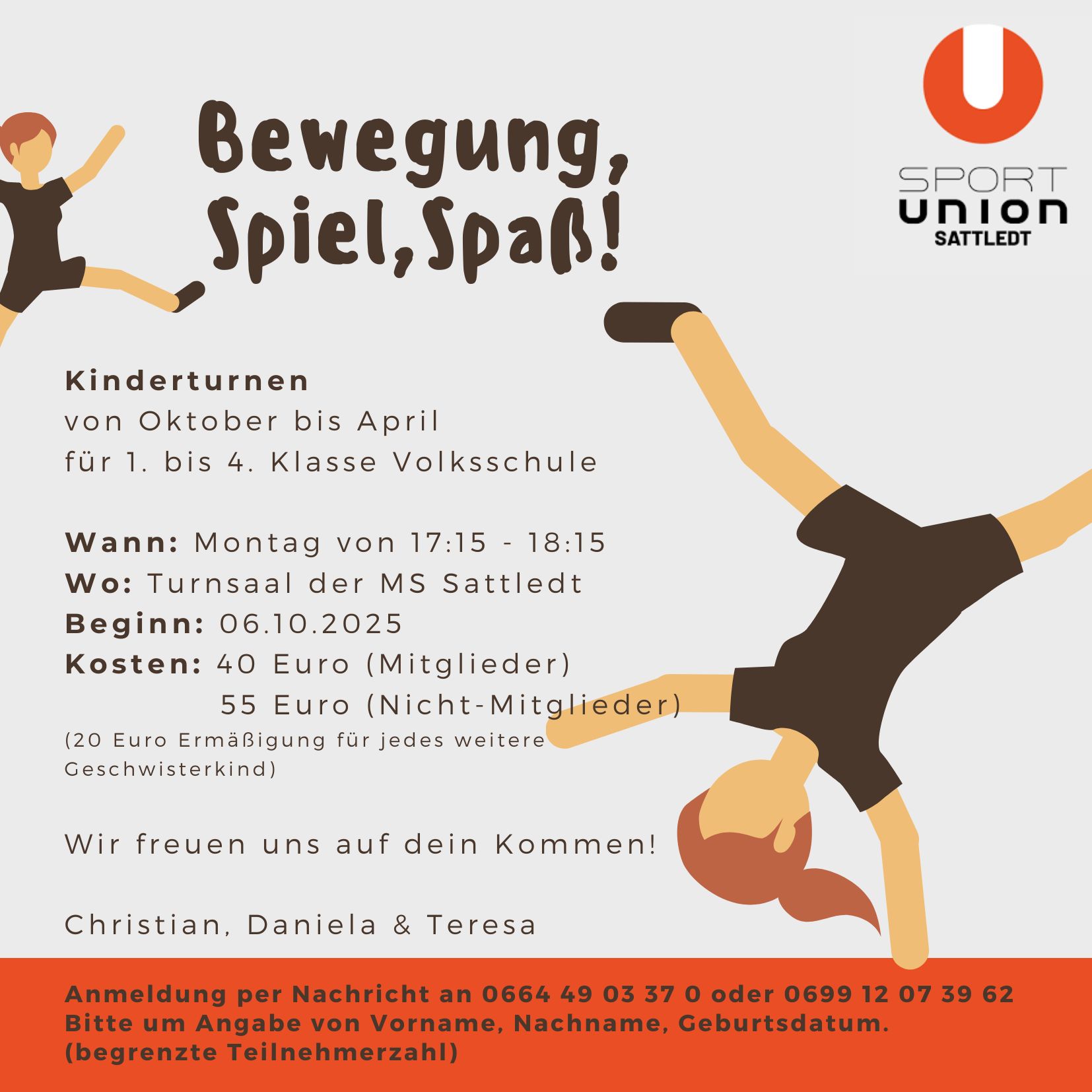 Kinderturnen für VS-Kinder