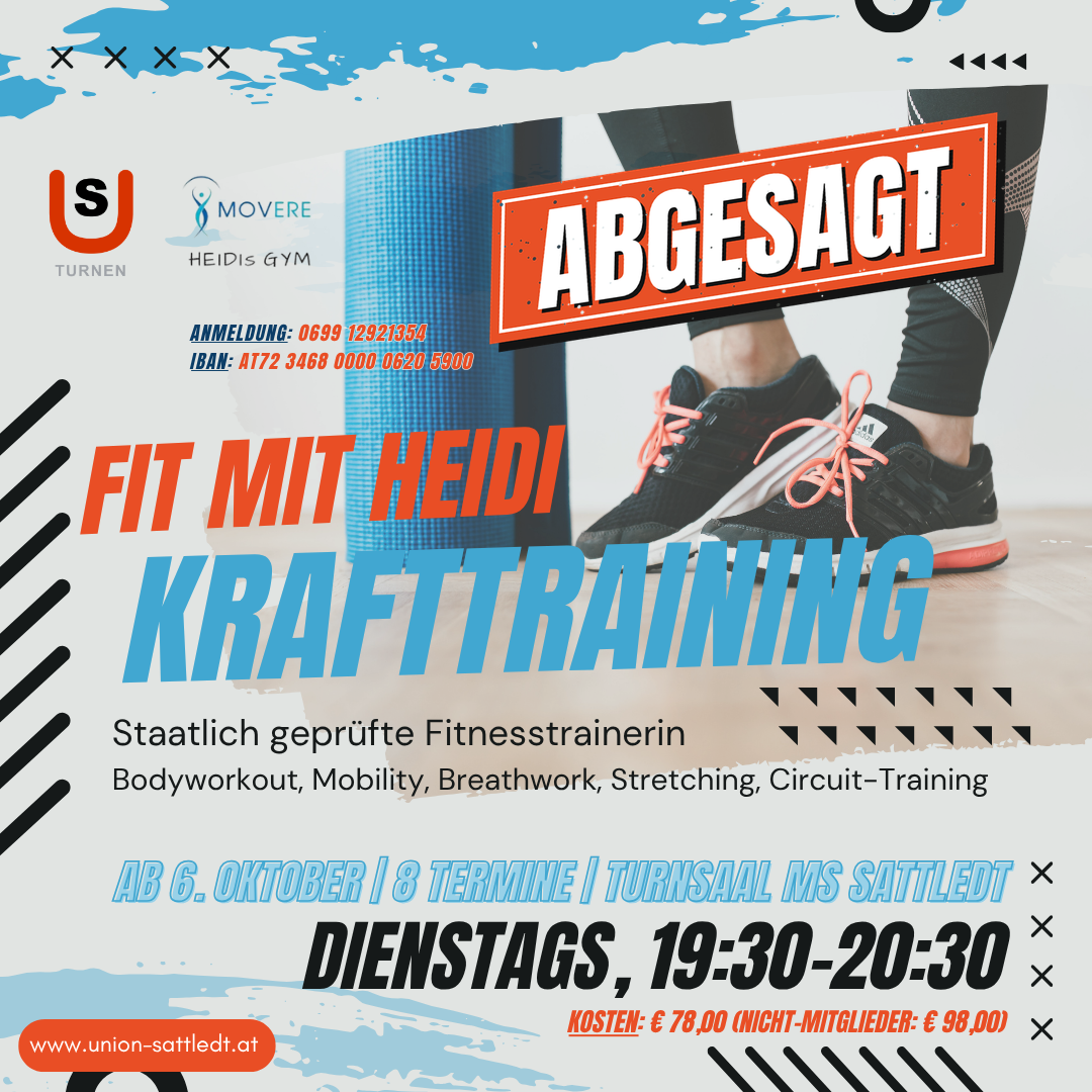 ABGESAGT: Fit mit Heidi – Herbst 2026